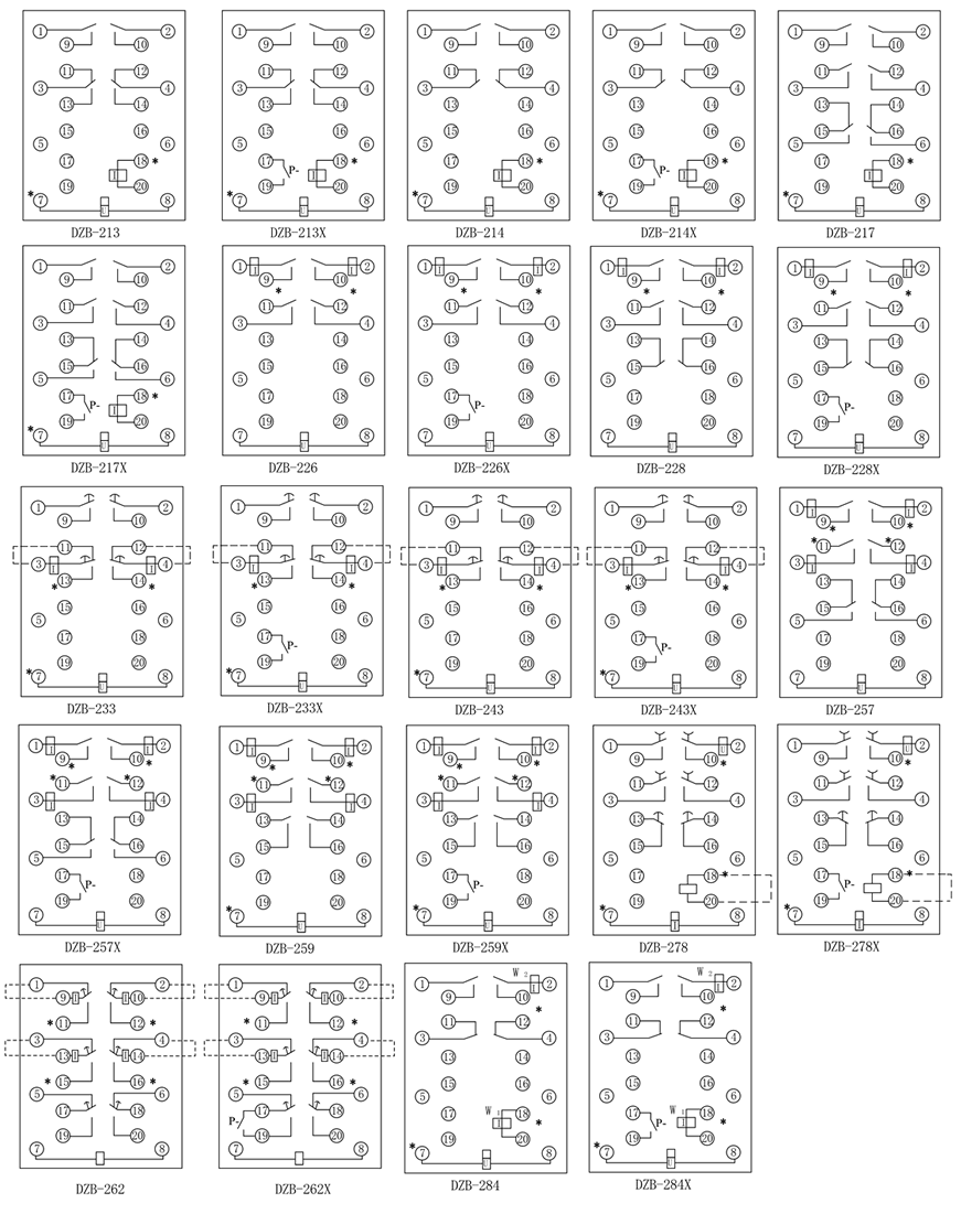 DZB-270,DZB-270X接线图